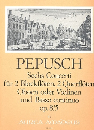 Concerto C-Dur op.8,5 fr 2 Blockflten (Ob, Vl), 2 Oboen (Fl, Vl) und Bc