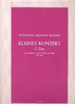 Kleines Konzert C-Dur KV336 fr Cembalo, 2 Violinen und Bass