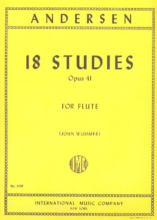18 Studies op.41 for flute solo