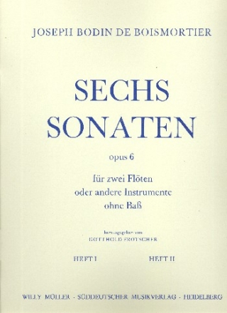 6 Sonaten op.6 Band 2 fr 2 Flten Spielpartitur