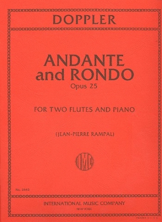 Andante and Rondo op.25 for 2 flutes and piano parts