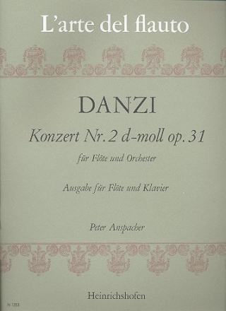 Konzert d-Moll Nr.2 op.31  fr Flte und Orchester  fr Flte und Klavier