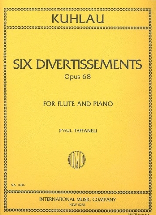 6 Divertissements op.68 for flute and piano