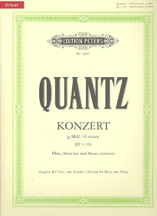 Konzert g-Moll QV5:193 fr Flte, Streicher und Bc fr Flte und Klavier