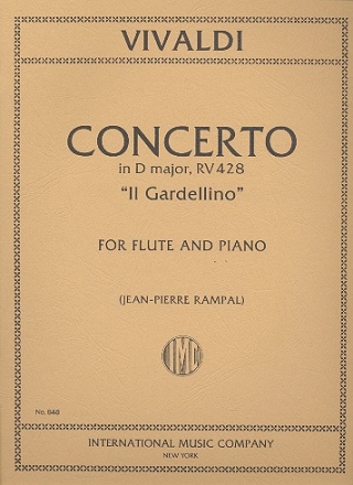 Concerto D major F.VI:14 for flute and piano