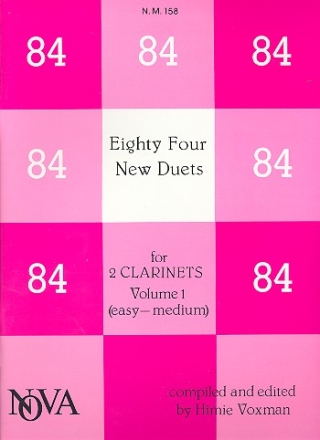 84 new duets vol.1 for 2 clarinets (easy-medium)