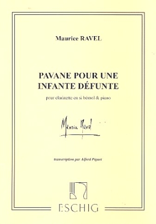 Pavane pour une infante defunte pour clarinette et piano