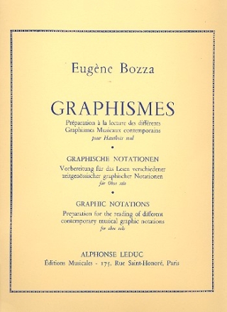 Graphismes pour oboe seul