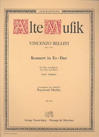 Konzert Es-Dur  fr Oboe und Orchester fr Oboe und Klavier