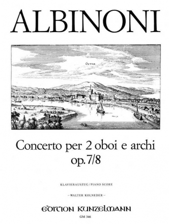 Concerto D-Dur op.7,8 für 2 Oboen und Streichorchester für 2 Oboen und Klavier