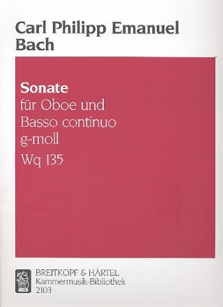Sonate g-Moll WQ135 für Oboe und Bc
