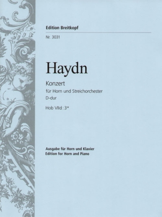 Konzert D-Dur Nr.1 Hob.VIID:3 fr Horn und Orchester fr Horn und Klavier