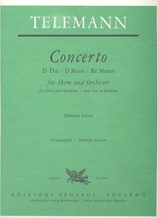 Konzert D-Dur für Horn und Orchester Partitur