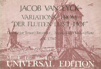 Der Fluiten Lust-Hof - variations for descant recorders