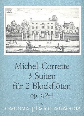 3 Suiten op.5,2-4 fr 2 Blockflten (Flten, Oboen, Violinen) Spielpartitur