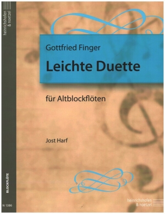 Leichte Duette fr 2 Altblockflten Spielpartitur