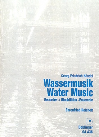 Wassermusik fr Blockfltenensemble, Cembalo ad lib. Partitur und Stimmen