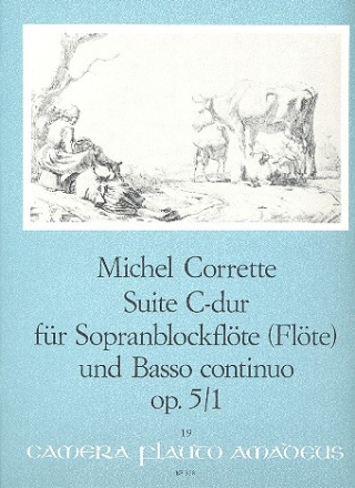 Suite C-Dur op.5,1 fr Sopran- blockflte und Klavier