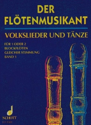 Der Fltenmusikant Band 1 fr 2 Blockflten (SA) Spielpartitur