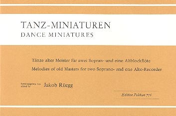 Tanz-Miniaturen fr 3 Blockflten (SSA) Spielpartitur
