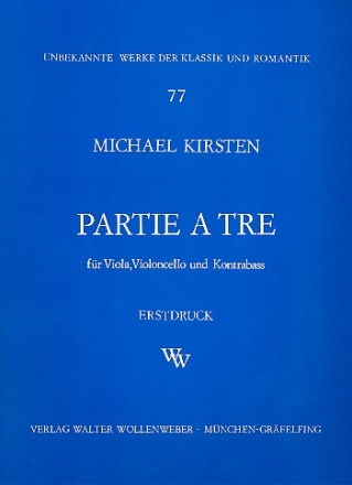 Partie a tre fr Viola, Violoncello und Kontraba Stimmen