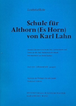 Leichtfaliche Schule fr Althorn (Es-Horn)