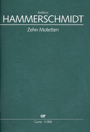 10 Motetten  fr gem Chor und Instrumente Partitur