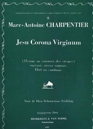 Jesu corona virginum für Sopran, Mezzosopran, Flöte und Klavier