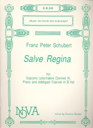 Salve Regina for soprano, piano and clarinet obbligato