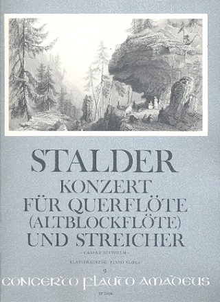 Konzert fr Flte (Altblockflte) und Streicher: Klavierauszug  fr Flte und Klavier