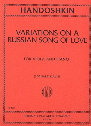Variations on a Russian Song of Love for viola and piano