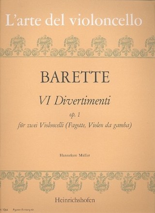 6 Divertimenti op.1 fr 2 Violoncelli