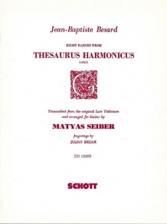 8 Dances fromThesaurus harmonicus 1603 for guitar