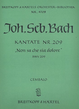 Non sa che sia dolore Kantate Nr.209 BWV209 Cembalo