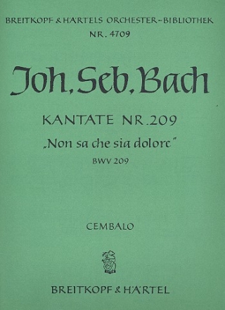 Non sa che sia dolore Kantate Nr.209 BWV209 Cembalo