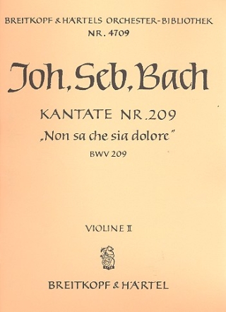 Non sa che sia dolore Kantate Nr.209 BWV209 Violine 2
