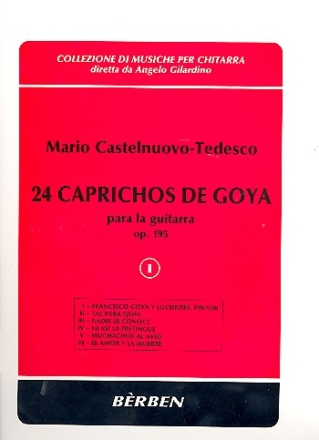 24 Caprichos de Goya op.195 vol.1 (Nr.1-6) para guitarra