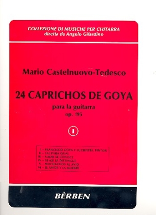 24 Caprichos de Goya op.195 vol.1 (Nr.1-6)  para guitarra