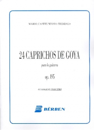 24 Caprichos de Goya op.195 vol.3 (Nr.13-18) para guitarra