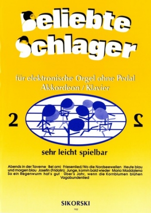 Beliebte Schlager Band 2 - fr E-Orgel ohne Pedal
