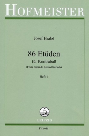86 Etden Band 1 (Nr.1-44) fr Kontraba