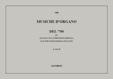 Musiche d'organo del '700 per organo