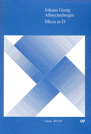 Missa D-Dur (1783) fr gem Chor und Orgel Partitur
