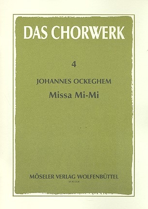 Missa mi-mi fr gem Chor a cappella Partitur