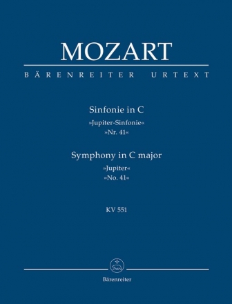 Sinfonie C-Dur KV551 fr Orchester Studienpartitur