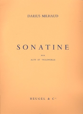 Sonatine op.378  pour alto et violoncelle partition
