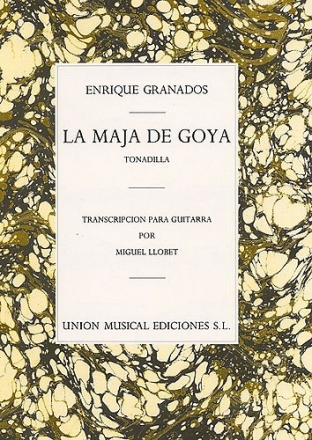 La maja de Goya Tonadilla para guitarra