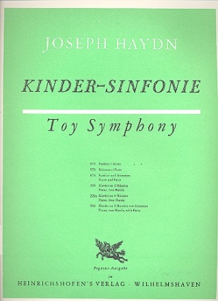 Kindersinfonie  fr Klavier zu 4 Hnden