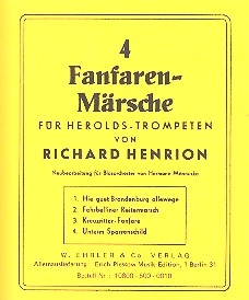 4 Fanfaren-Mrsche fr Blasorchester Stimmen