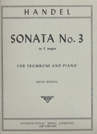 Sonata F major no.3 for trombone and piano